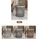 Luxury Trash Can Household Living Room Bedroom Trash Can Without Lid Large Capacity Lightweight Garbage Bin Waste Paper Basket