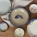 8inch Japanese Dessert Salad Dinner Plate Ceramics Pasta Cake Serving Dish Dipping Sauce Dishes Hand-painted Tableware