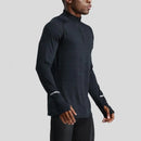 Mens Sports T-Shirt Sportswear Long Sleeve Running Gym Compression Shirt Half-zip Pullover Top Stand-up Collar Men Workout Tee