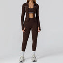 Yoga Clothes Set 2/3PCS Sportswear Gym Outfits Women Sports Set High Waist Leggings Fitness Suit Running Bra Workout Tracksuit
