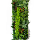 40 * 120CM New Artificial Green Simulated Plant Grid Milan Eucalyptus Wedding Background Wall Decoration