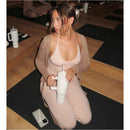 2 Pieces Yoga Set Gym Set Workout Clothes for Women High Waist bell-bottoms Sports Bra Suit Female Clothing Women Tracksuit vest