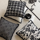 Black and White Retro Light Luxury Cushion Cover Chenille Jacquard Pillow Covers Decorative 2025 New Home Throw Pillow Case