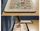 Carpet for Kitchen Floor Mat Pvc Leather Waterproof Non-slip Foot Mats Oil-proof Long Rug Spring Flower Home Decoration Rugs