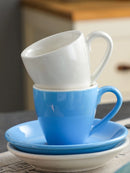 80ml Ceramic Coffee Cup and Saucer Espresso Cups Porcelain Afternoon Teacup Breakfast Milk Mug Cute Pottery Mugs Wholesale
