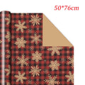 1PC Christmas Gift Wrapping Paper DIY Crafts Kraft Paper for Christmas New Year Party Packaging Decoration