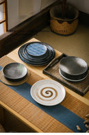 High Appearance Level Japanese Ceramic Tableware Bone Dish Home Platter Western Steak Plate Pasta Salad Fruit Porcelain Plate