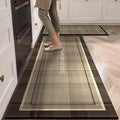 Kitchen Carpet Waterproof Floor Mat Pvc Leather Oil-proof Foot Mats Non-slip Long Carpets British Style Home Decor Rugs 주방러그