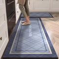 Kitchen Carpet Waterproof Floor Mat Pvc Leather Oil-proof Foot Mats Non-slip Long Carpets British Style Home Decor Rugs 주방러그