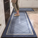 Kitchen Carpet Waterproof Floor Mat Pvc Leather Oil-proof Foot Mats Non-slip Long Carpets British Style Home Decor Rugs 주방러그