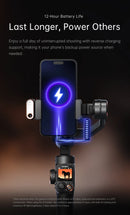 Hohem Official iSteady M7 Smartphone Stabilizer Ai Face Tracking 3-Axis Phone Gimbal Built-in Selfie Stick iPhone/Android Gimbal