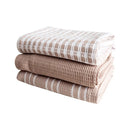 3-Pack Upgrade Tea Towels, Nordic Style Cotton Absorbent Kitchen Towel Napkins for Dish Drying, Hand Drying, Multi-Purpose Cloth
