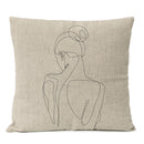 Black Geometric Pillow Cover Home Decor Arch Line Boho Bohemia Throw Pillow Case Modern Living Room Decorative Sofa Cushion