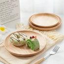 Japanese-Style Wooden Tray Oak Afternoon Tea Dessert Plate Pastry Wooden Dish Kitchen Storage Tray