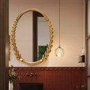 Round Decoration Mirror Clear Unique Creative Restaurant Fashion Chinese Style Mirror Luxury Large Espelho House Decoration