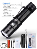 Trustfire E3R Rechargeable Led Flashlight With Usb Charging 1000 Lumens 18650 Pocket Edc Torch Lamps Tourism And Camping Outdoor