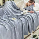 100% Bamboo Fiber Blanket Cooling Antibacterial Towel Quilt Summer Solid Color Bedding For Children Single Double Bed Blanket