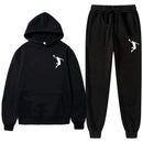 Sports Basketball Brand Sweatshirt Sweatpants Men Women 2 Pieces Sets Tracksuit Fashion Casual Hooded Sportswear Sudadera Hombre
