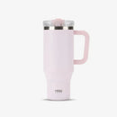 Tyeso Car Stainless Steel Thermal Bottles 30oz/40oz Vacuum Thermos Cup with Handle Straw Hiking Portable Water Bottle Coffee Cup