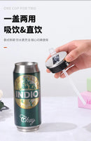 500ML Termos Beer Cup 304 Stainless Steel Car Thermos Cola Can Laser Printing Botella De Acero Inoxidable Ninos Garrafa Termica