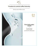600ML American Coffee Maker Household Small Automatic Drip Mini Coffee Pot Flower Teapot Dual-Purpose Hot Drink 220V