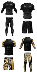 MMA Compression Fitness Wear Men Jiu Jitsu Rashguard Sportsuit Muay Thai MMA Shorts Rash Guard Boxing Shirts Bjj Gym Clothing