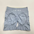 TEVEO – Short de Yoga Feminino – Shorts Esportivos Elásticos