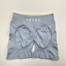TEVEO – Short de Yoga Feminino – Shorts Esportivos Elásticos