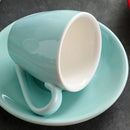 80ml Ceramic Coffee Cup and Saucer Espresso Cups Porcelain Afternoon Teacup Breakfast Milk Mug Cute Pottery Mugs Wholesale