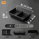 Modern Dinner Set Plates and Dishes Not Easily Broken Melamine Plate Black Cutlery Soy Sauce Dish Kitchen Hotel Tableware