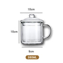 380ml 500ml Retro Soviet Double Walled Glass Coffee Mugs with Handle Tea Beer Cappuccino Water Cups Household Drinkware