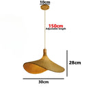 Japanese Bamboo Chandelier Chinese Style Rattan Woven Hanging Light Ceiling Lamp for Home Cafe Bar Decorate Restaurant Lighting