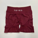 TEVEO – Short de Yoga Feminino – Shorts Esportivos Elásticos