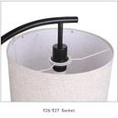 Modern LED Floor Lamp, Standing Arc Floor Lamps with Lantern Lampshade, Tall Reading Light for Bedroom Living Room Office Study