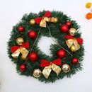 30CM Christmas Decoration Garland Front Door Window Decoration Christmas Wreath Pendant Ornament Navidad New Year Party Supplies