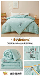 Class A Quality All-season Comforter Detachable Double-layer Bed Quilt with Zipper Soybean Fiber Warm Autumn Winter Quilt Core