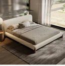 Customized Fabric Bed with Soft Back Modern Design Tatami Beds King Size Bed Queen Size Bed with Solid Wood Frame