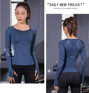 Women's Sports Wear For Fitness Running Jogging Seamless Long Sleeve Gym Woman Sport Shirt Yoga Top Female Workout Tops T-shirt