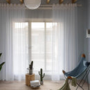 Home Decor White Tulle Sheer Curtains for Living Room Bedroom Dining Decor Window Semi Shading Treatment Voile Drape Luxury Door