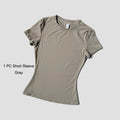 Sports Sets Fitness Hip-lifting Tight Top Short Sleeve Running Workout Gym Shorts Tracksuits For Women Breathable Sports Suits