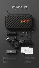 Hohem Official iSteady M7 Smartphone Stabilizer Ai Face Tracking 3-Axis Phone Gimbal Built-in Selfie Stick iPhone/Android Gimbal