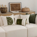 30x50/45x45cm Green Bamboo Throw Pillowcover Chinese Style National Styl Cushion Cover Embroidery Splicing Decoration Pillowcaer