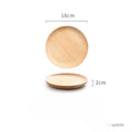 Japanese-Style Wooden Tray Oak Afternoon Tea Dessert Plate Pastry Wooden Dish Kitchen Storage Tray