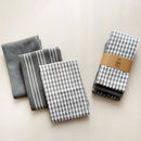 3-Pack Upgrade Tea Towels, Nordic Style Cotton Absorbent Kitchen Towel Napkins for Dish Drying, Hand Drying, Multi-Purpose Cloth