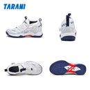 Lightweight Breathable Badminton Shoes Tennis Shoes for Men Women with Rotating Buckle Shock Absorption Non-Slip Sports Shoes