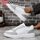 Women's Casual Shoes Breathable Walking Flat Shoes Sneakers White Female Footwear Sports Running Outdoor Walking For Men Tennis