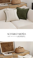 30x50/45x45cm Green Bamboo Throw Pillowcover Chinese Style National Styl Cushion Cover Embroidery Splicing Decoration Pillowcaer