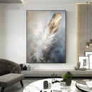 Modern Feathers Abstrac T Art Canvas Painting Posters and Prints Minimalism Wall Art Pictures for Living Room Home Decoration