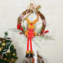 30CM Christmas Decoration Garland Front Door Window Decoration Christmas Wreath Pendant Ornament Navidad New Year Party Supplies