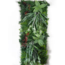 40 * 120CM New Artificial Green Simulated Plant Grid Milan Eucalyptus Wedding Background Wall Decoration